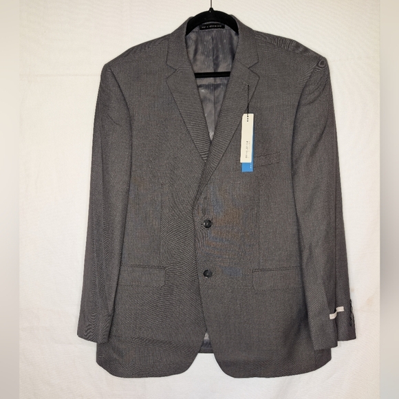 Perry Ellis Other - Men's Perry Ellis Portfolio Slim Fit Gray Sport Coat Blazer Jacket Size 46R NWT
